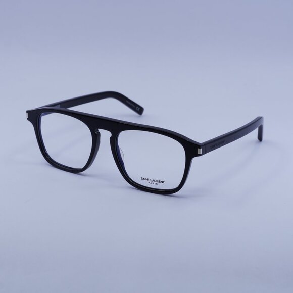 Saint Laurent SL157 001 Eyeglasses Black 52mm Square Frame - Picture 4 of 10